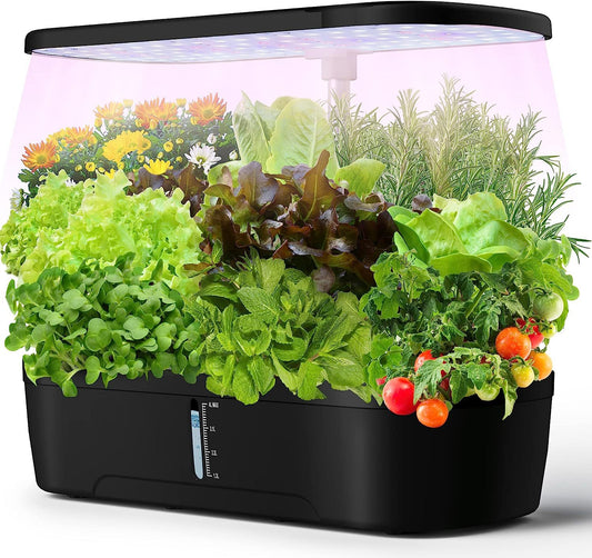 Inteligentný kvetináč GrowLab™ Hydro Elite 12 Touch s LED osvetlením a automatickým zavlažovaním