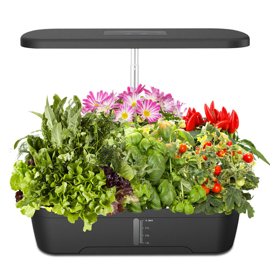 Inteligentný kvetináč GrowLab™ Hydro Elite 12 Touch s LED osvetlením a automatickým zavlažovaním
