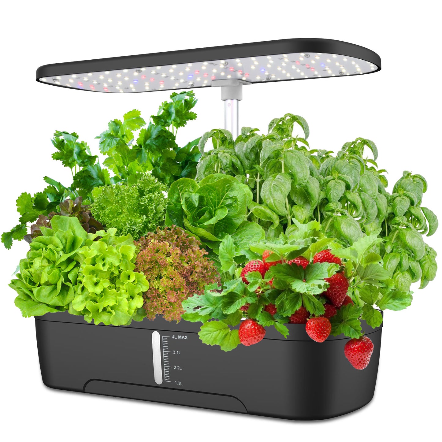 Inteligentný kvetináč GrowLab™ Hydro Elite 12 Touch s LED osvetlením a automatickým zavlažovaním