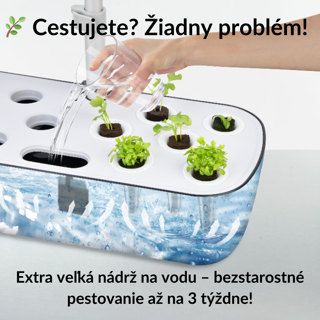 Návod na použitie inteligentného kvetináča GrowLab™ s automatickým zavlažovaním