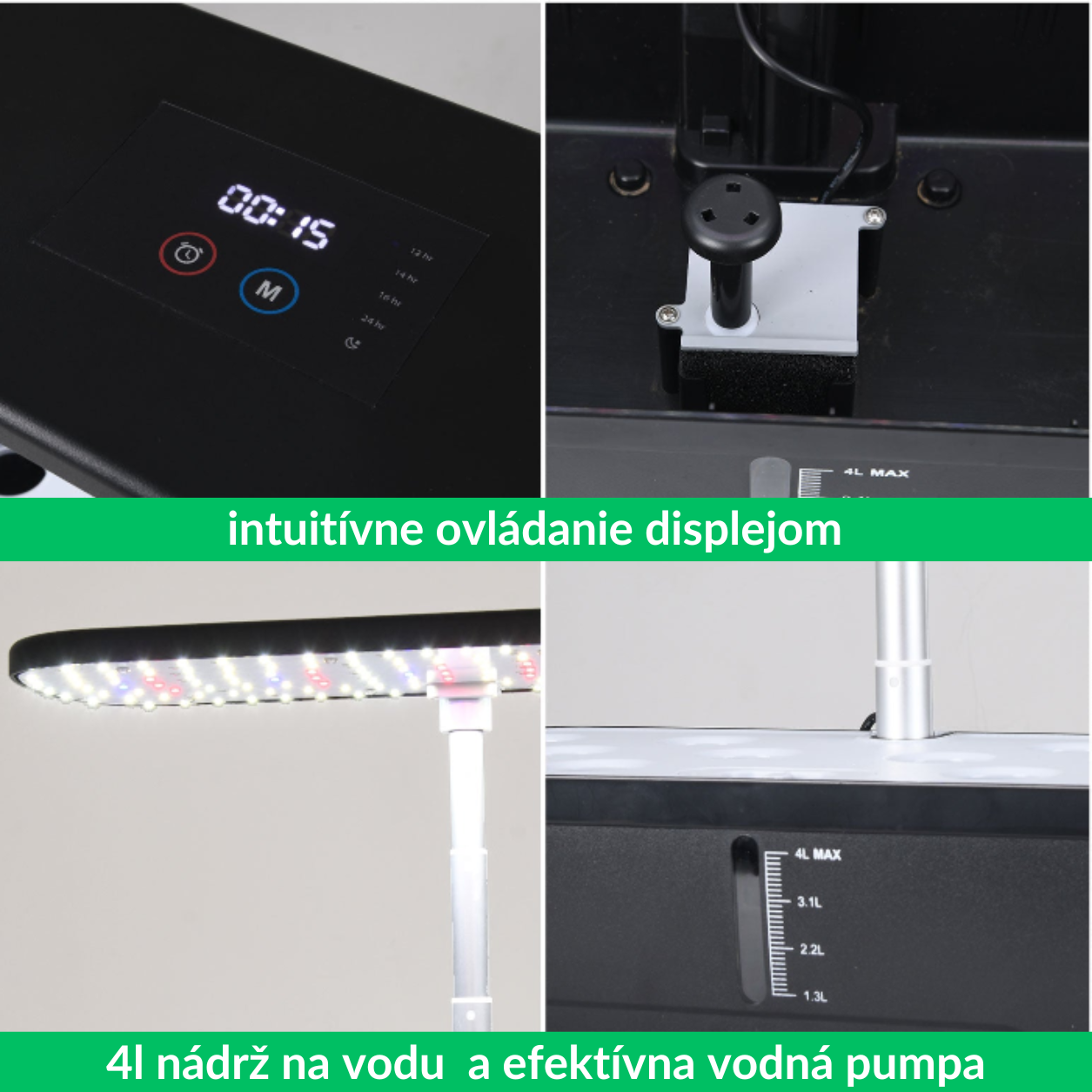 Ovládací panel GrowLab™ Hydro Elite 12 Touch s dotykovým ovládaním